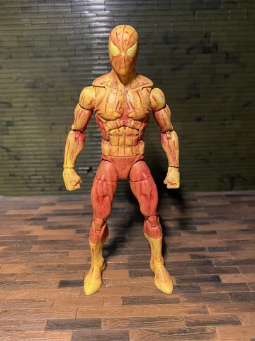 Custom Marvel Legends HUMAN TORCH as SPIDER-MAN Action Figure Cover