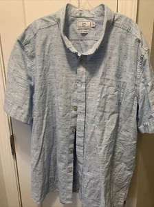 Southern Tide Short Sleeve Button Down Shirt Blue Mens XXL - Picture 1 of 8
