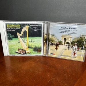 Lot: 2 Rodolphe Kreutzer CD Violin Six Nocturnos Violin Concertos 15 18 19 - Picture 1 of 8