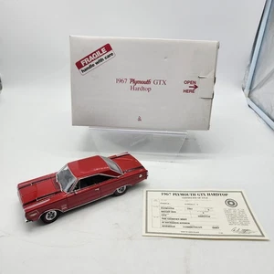 Danbury Mint, 1967 Plymouth GTX Hardtop, rot, Maßstab 1:24 Diecast mit Papieren  - Bild 1 von 20