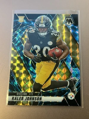 2025 Panini Mosaic Kaleb Johnson Mosaic Genesis Prizm #315 Rookie RC - Image 1 of 2