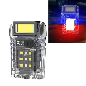 DC09 Compact Rechargeable LED Flashlight with Magnetic Base and Back Clip - Picture 1 of 15