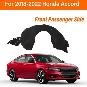 Front Passenger Side Inner Fender Liner For 2018-2022 Honda Accord Black - Picture 1 of 12