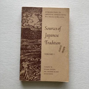 Vintage Sources of Japanese Tradition Vol I Tsunoda de Bary Keene Softcover Book - Picture 1 of 13