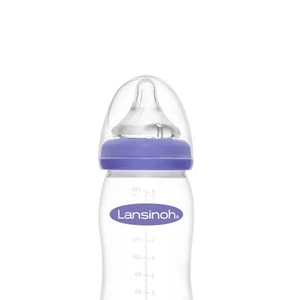 Lansinoh mOmma 77150 Biberon in Vetro con Tettarella, 240 ml - Foto 1 di 6