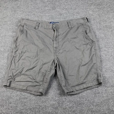 Arizona Jean Co Shorts Mens 40 Gray Flex Classic Fit Chino Stretch Flat Front - Image 1 of 4