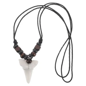 Collana Denti di Squalo Donna (Beige) Gioielli Retrò Bracciali Caramelle - Foto 1 di 9