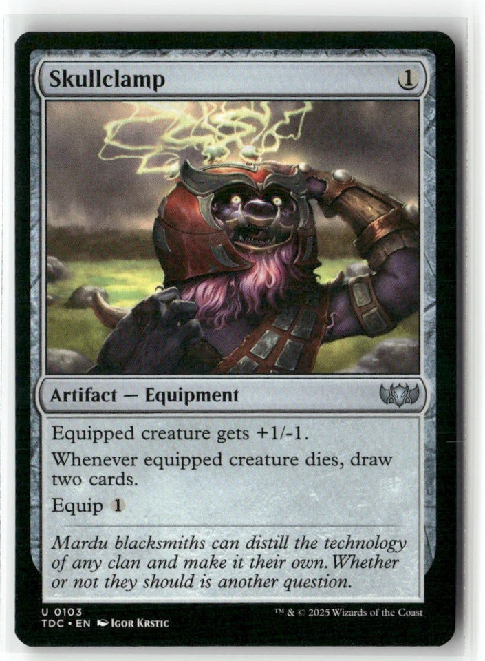 Skullclamp Commander: Tarkir: Dragonstorm Regular - Image 1 of 1