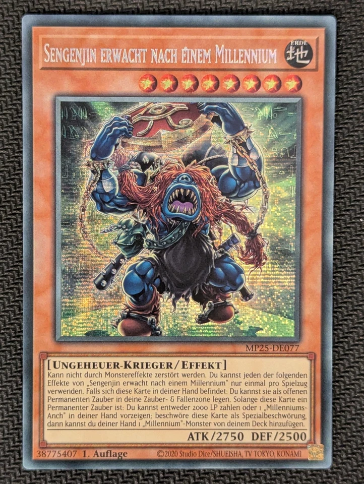 Sengenjin erwacht nach einem Millennium MP25-DE077 Secret Rare DE NM YUGIOH - Bild 1 von 1