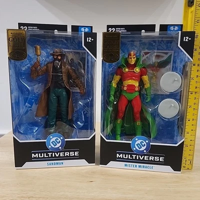 McFarlane Toys DC Multiverse Sandman Wesley Doods & Mr. Miracle Gold Label 2pk - Image 1 of 4