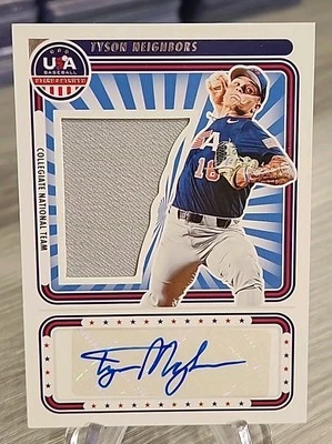 Tyson Neighbors 2024 Stars And Stripes Jersey Autograph /199 San Diego Padres - Image 1 of 3