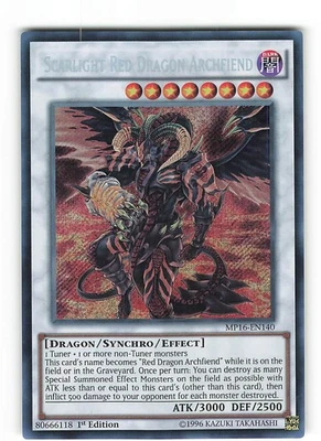 Yugioh NARBLICHT-ROTDRACHEN-ERZUNTERWELTLER , mp16-en140 Secret Rare englisch NM - Bild 1 von 2