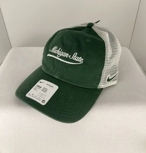 Nike Michigan State Mütze Mesh Snapback Heritage86 Sport grün weiß Logo NEU - Bild 1 von 4