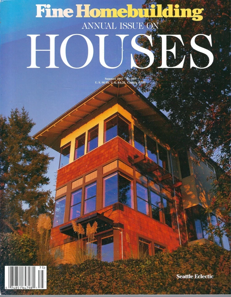 Fine Homebuilding Magazine Annual Issue on Houses Summer 1997 Seattle Eclectic Foto 1 de 1