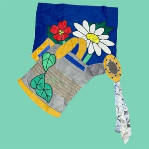 37" Evergreen Enterprises Garden Flag Watering Can Daisy Flowers Spring Floral - Picture 1 of 5
