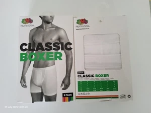 FRUIT OF THE LOOM Men Classic Boxers 2 x 2 pack Short Leg Cotton Trunk - Picture 1 of 1