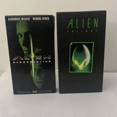Vintage Alien Trilogy VHS Alien Aliens and Alien 3 + Alien Resurrection (1993) - Image 1 of 4