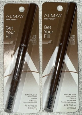 Lot of 2 Almay Get Your Fill Brow Pencil Dark Blonde 801 - Image 1 of 2