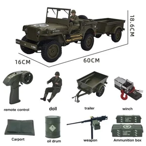1941 JEEP WILLYS 2.4g 4wd RTR Crawler climbing military off-road vehicle - Picture 1 of 25