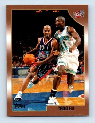 1998-99 Topps Mario Elie Houston Rockets #9 - Image 1 of 2