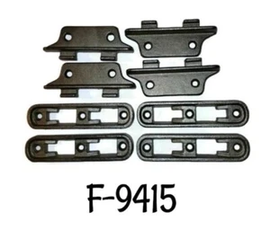 Medium Cast Iron Bed Rail Fastener Set frame hooks anchors antique bed - Picture 1 of 2