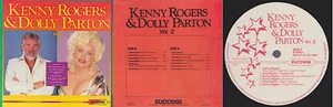 DOLLY PARTON + KENNY ROGERS rare import LP: Kenny & Dolly VOL.2 1989 mint - Picture 1 of 1