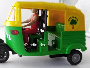 Centy Toy Pull Back Automático Rickshaw Taxi Verde automóvil vehículo bebé niños - Imagen 1 de 11