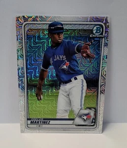  2020 Bowman Chrome Baseball #BCP-245 Orelvis Martinez Silver Mojo Blue Jays  - Picture 1 of 2