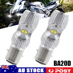 2x BA20D LED Headlight Globes Motorcycle Hi/Low Beam For KTM EXC EXC-F EGS SMR - Picture 1 of 8