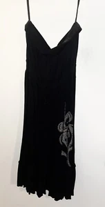 VESTIDO MUJER CRISTINA LOVE NEGRO TUBO CALADO HASTA LA RODILLA TALLA PEQUEÑA - Imagen 1 de 5