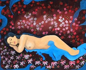 Kunst, Gemälde, "Blumentraum" - Giclée auf Leinwand 16"x 20" LTD Yelena Berzon - Bild 1 von 1