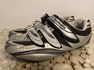 SHIMANO R077 Road Cycling Shoes Biking SilverSize EU 44, US 9.7, Mondo 278 - Picture 1 of 10