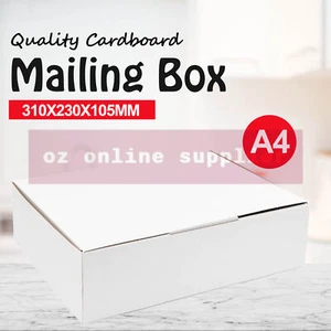 White Box Mailer Everyday Mailing Box Shipping Carton A4 310 x 230 x 105mm - Picture 1 of 2