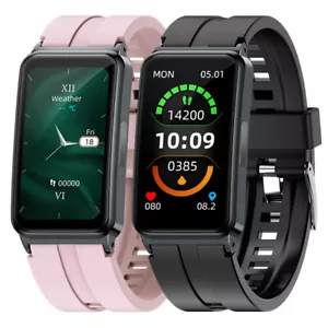 Men Women Blood Pressure Smart Watch ECG Sleep Heart Rate Fitness Tracker Sports - Picture 1 of 22
