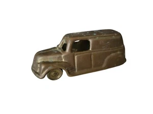 Brass Panel Delivery Truck Figurine Toy 3.75" Long - Picture 1 of 6
