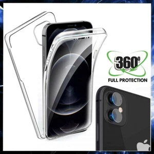 COVER 360° FRONTE RETRO + PELLICOLA VETRO FOTOCAMERA PER APPLE IPHONE 12 MINI - Zdjęcie 1 z 12