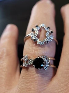 NWT Fragrant Jewels Pick Your Poison Ring Set of Two Size 9 - Picture 1 of 2