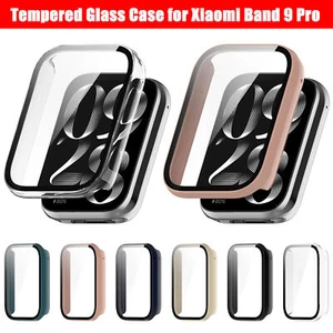 Pour Xiaomi Band 9 Pro Coque de Protection d'écran PC Verre Trempé Dur Bumper Cover - Photo 1 sur 18