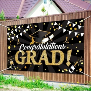Graduation Party Banner, Extra Large 78.8”x45.3” Graduation Party Decorations - Picture 1 of 8