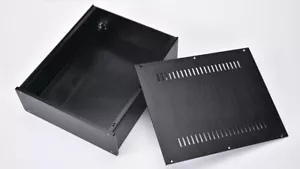 Estuche amplificador de caja de chasis de aluminio completo 260x90x311MM - Imagen 1 de 8