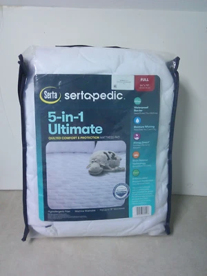 Serta Sertapedic Full Size 5 in 1 Quilted Comfort & Protection Mattress Pad - Image 1 of 4