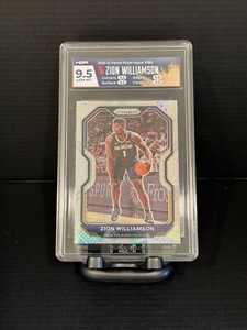 2020-21 Panini Prizm Zion Williamson Silver Prizm #185 PSA 9 Pelicans MINT