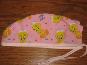 Surgical Scrub Hats caps Tweety Bird "Nurses are Tweet" - Picture 1 of 2