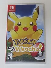 Replacement Case (NO GAME) Pokemon Let's Go, Pikachu! Nintendo Switch