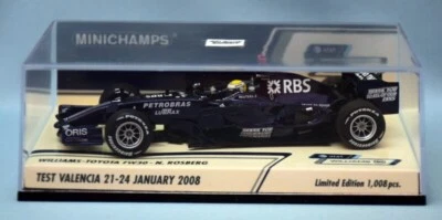 Minichamps 1/43 WILLIAMS TOYOTA FW30 N. ROSBERG VALENCIA 2008 F1 Race Car Model - Image 1 of 4