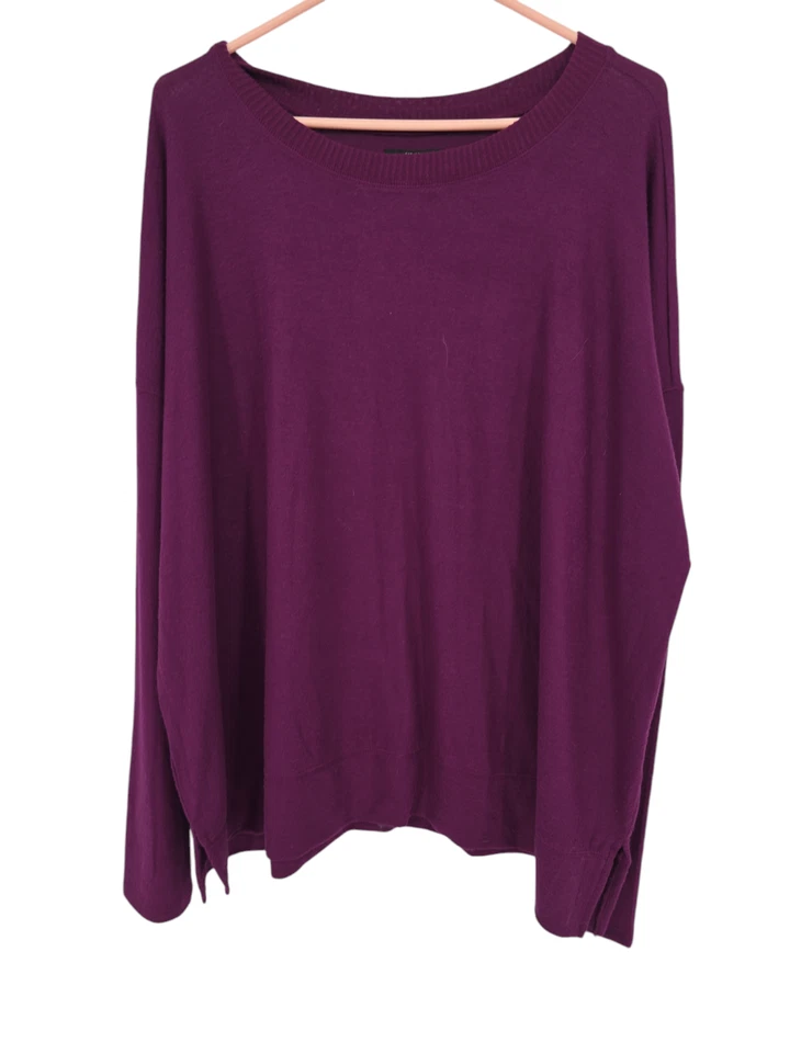 Lucky Brand Size 2XL Womens Sweater Purple Cozy Crewneck Knit Pullover NWT - Image 1 of 4