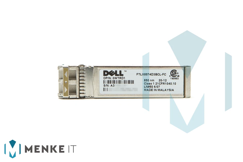 Dell EMC 10GbE SFP+ SR 850 nm Transceiver 0WTRD1 - Bild 1 von 1