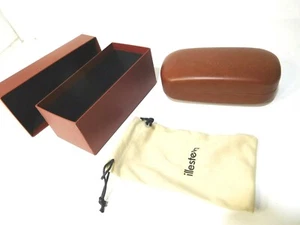 Illesteva Sonnenbrillenetui, Hartbox & Putztuch/Etui, groß gefedert - Bild 1 von 7