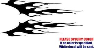 Flames #004 Decal Sticker JDM Vinyl Graphics Car Body Window Bumper Truck 22" - Picture 1 of 3