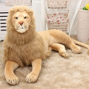 70 cm León Enorme Grande Peluche Animales de Peluche Muñeca Acostada Decoración - Imagen 1 de 7